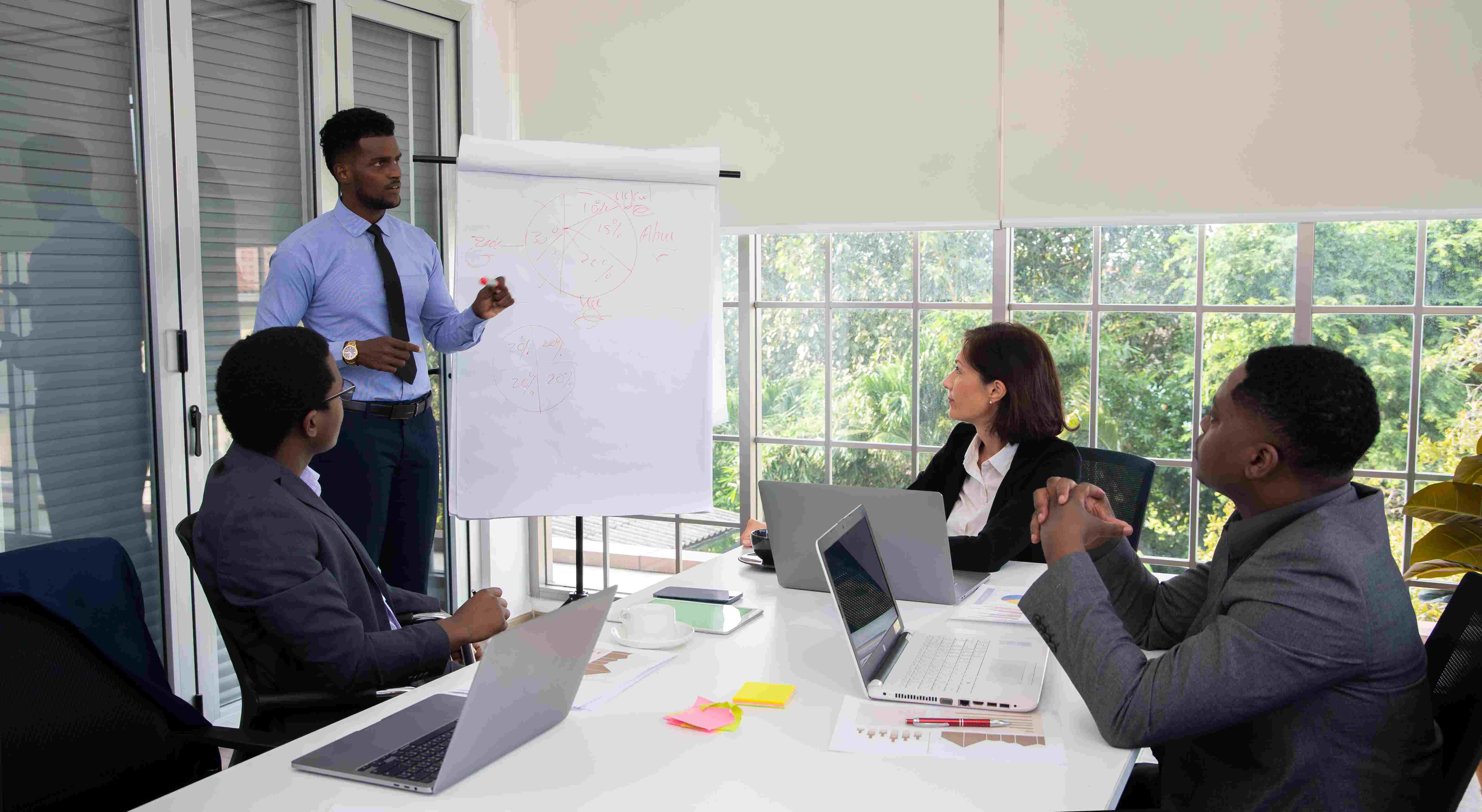 man participating in a leadership develpment framework